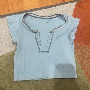 Urban Outfitters Teal cropped  Top